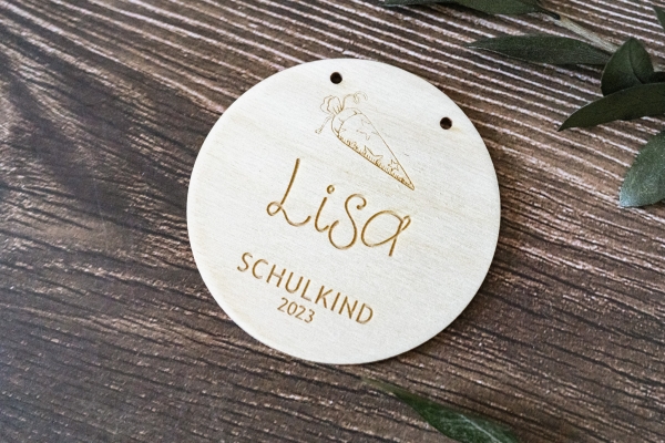 Anhänger Schulkind Zuckertüte - personalisiert -